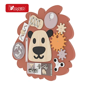 New Design Children Montessori Travel Toy Wooden Activity Board for Fine Motor Skills W12D566