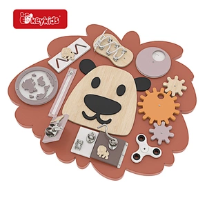New Design Children Montessori Travel Toy Wooden Activity Board for Fine Motor Skills W12D566