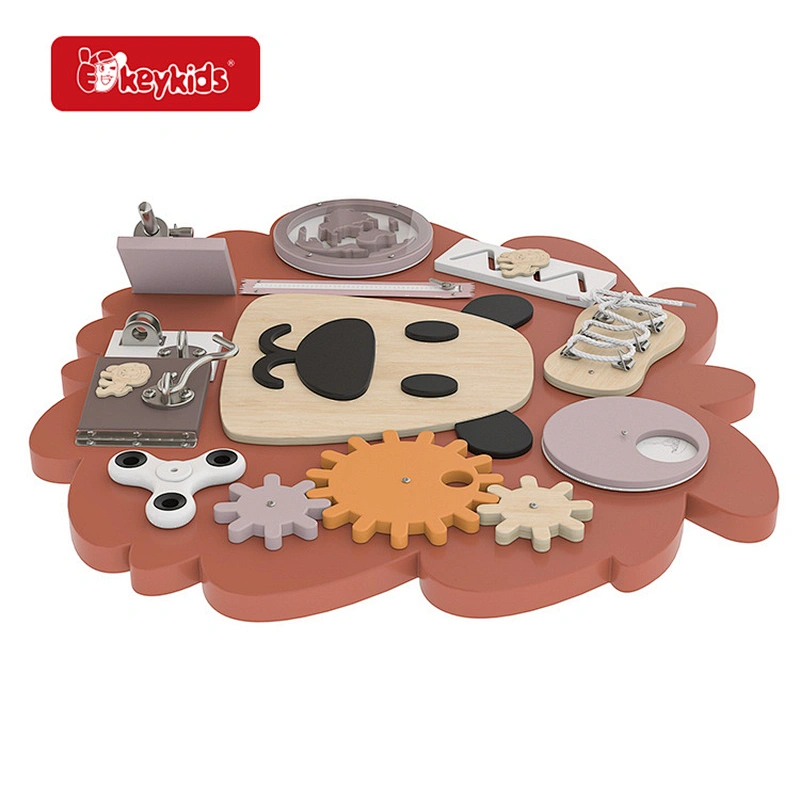 New Design Children Montessori Travel Toy Wooden Activity Board for Fine Motor Skills W12D566