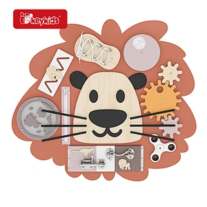New Design Children Montessori Travel Toy Wooden Activity Board for Fine Motor Skills W12D566